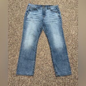 Salvage Anarchy Straight Distressed Jeans Relaxed Fit Designed For Buckle Sz 38